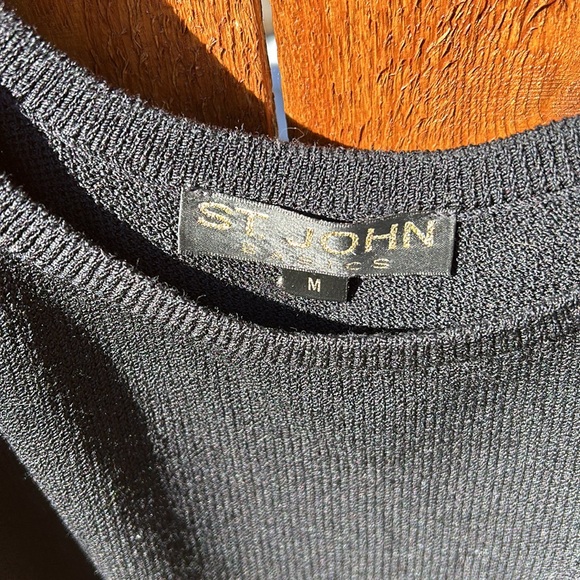 GUC St. John basics knit Black tank top. M Vintage - Picture 2 of 5